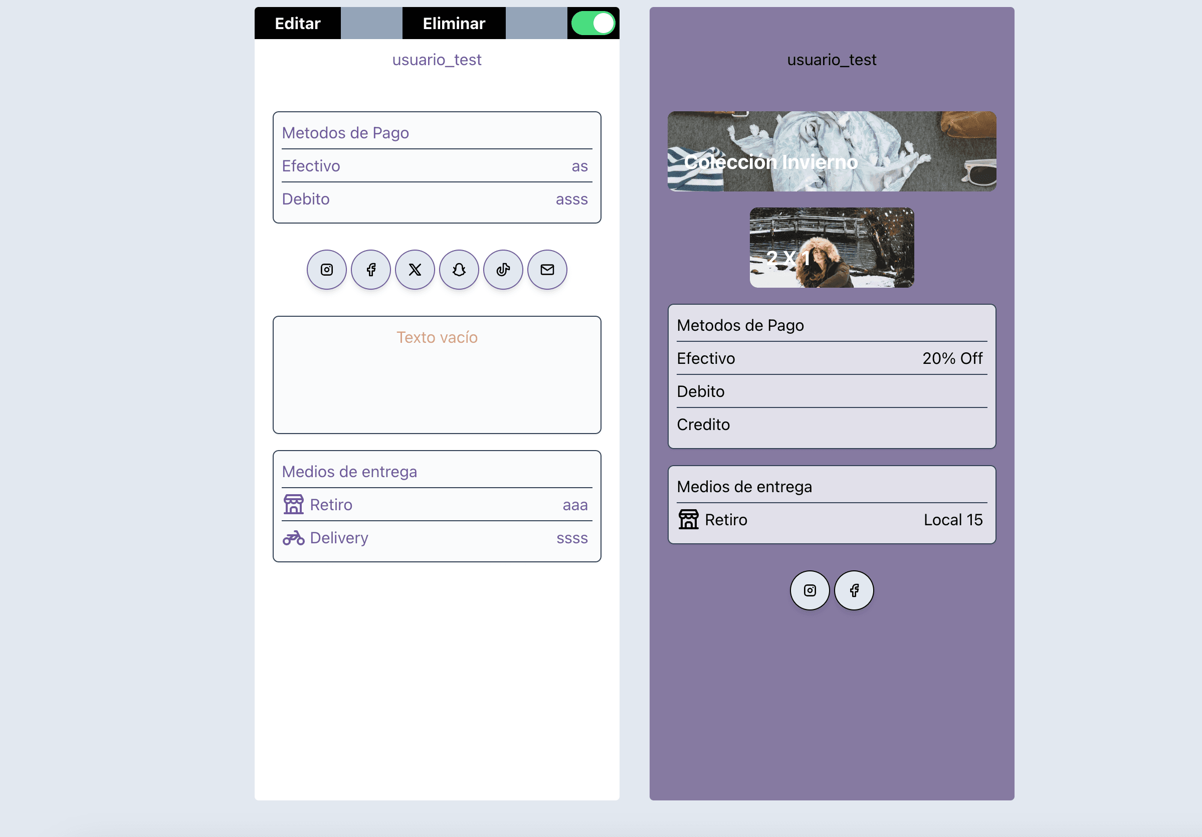 Administrá y usa las plantillas a tu conveniencia.